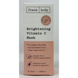 Frank Body Brightening Vitamin C Mask 50ml 1.69 fl oz Gentle Resurfacing NEW